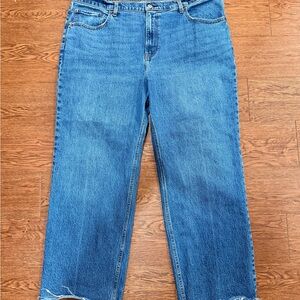 Abercrombie & Fitch Medium Blue Straight-Leg Jeans